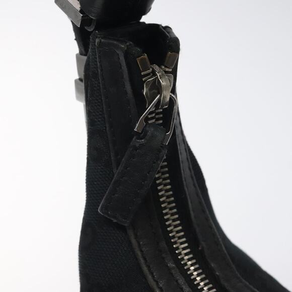 GUCCI GG Canvas Shoulder Bag Black Silver 0014302 - Picture 16 of 16